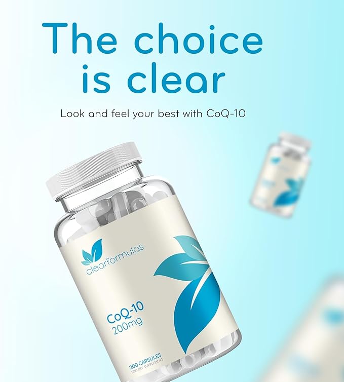 Quick Absorption CoQ10 200mg - Coenzyme Q10 200mg Potent Antioxidant for Heart Energy and Aging Support - High Stability CoQ10 Ubiquinone Capsules - Made in a cGMP US Lab (400 Servings)