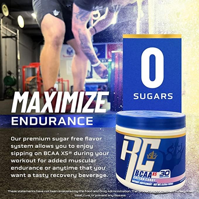 Ronnie Coleman Signature Series 30 Servings, XS BCAAs Amino Acids Powder with EAAs, Sugar Free Hydration Drink and Muscles Recovery Supplements, Guava Nectarine Flavored Post Workout Powder