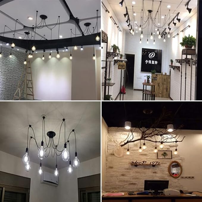 Spider Light Chandelier Spider Pendant Light Fixture Edison Chandelier 6 arms Vintage Industrial Steampunk Hanging Ceiling Multi DIY