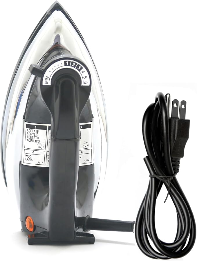 Dry Iron No Steam Lightweight 9ft Cord Non-Stick (Lightweight（1.4kg）)