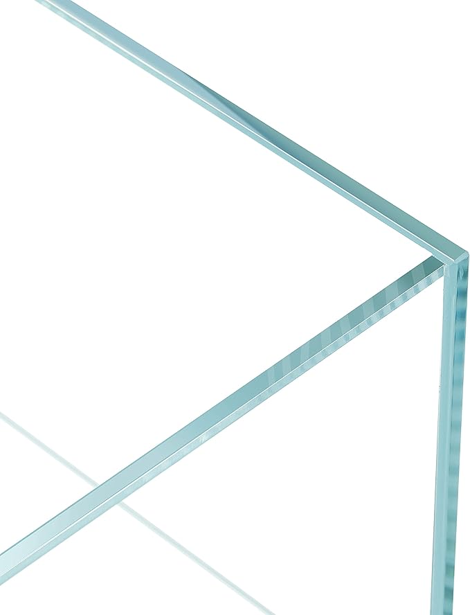 LANDEN 20C 2 Gallon Cube Rimless Low Iron Clear Aquarium Tank, All Glass Aquarium,Small Betta Fish Tank,W7.8×D7.8×H7.8 in(20x20x20cm) 5mm Thickness with Nano Foam Leveling Mat