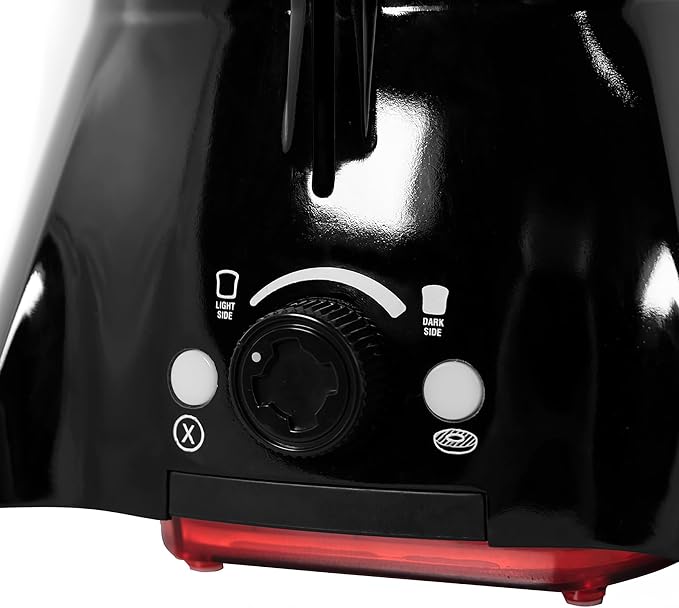 Uncanny Brands Star Wars Darth Vader Halo Toaster - Lights-Up and Makes Lightsaber Sounds