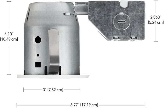 Globe Electric 90679 3" Swivel Round Trim Recessed Lighting Kit, White, Easy Install Push-N-Click Clips, 3.25" Hole Size, Adjustable Ceiling Light, IC Rated, GU10 Base Bulb Not Included (Pack of 4)