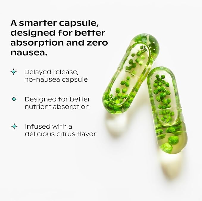 wholier 植物性マルチビタミン ヴィーガンオメガ-3 DHA EPA、ビタミンD、B12、亜鉛、ビタミンK2、鉄、ヨウ素、セレン。60粒（30日分）ガラスボトル