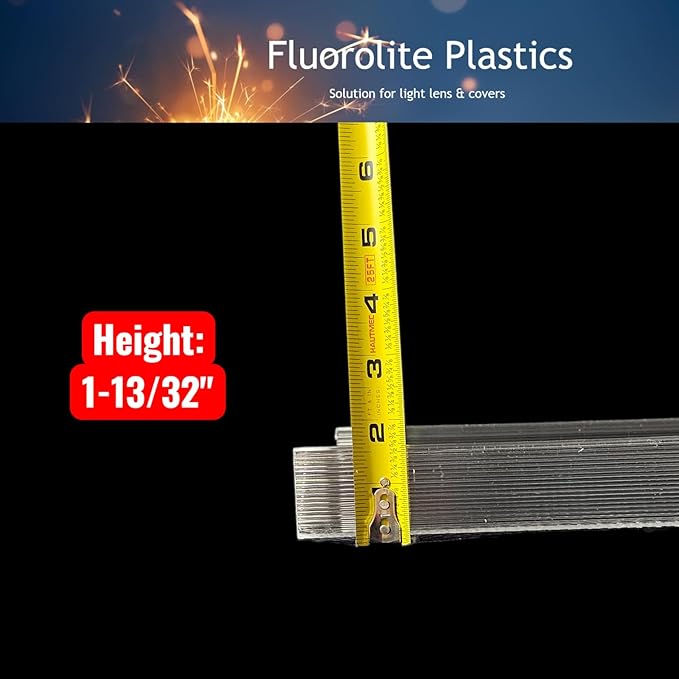 FP FLUOROLITEPLASTICS WE'VE GOT YOU COVERED Wrap Around Light Cover 47-13/16″ (L) x 7 1/2″ (Between the Hooks 6 3/4″(W)) x 1-13/32″(Depth) (F-2356)