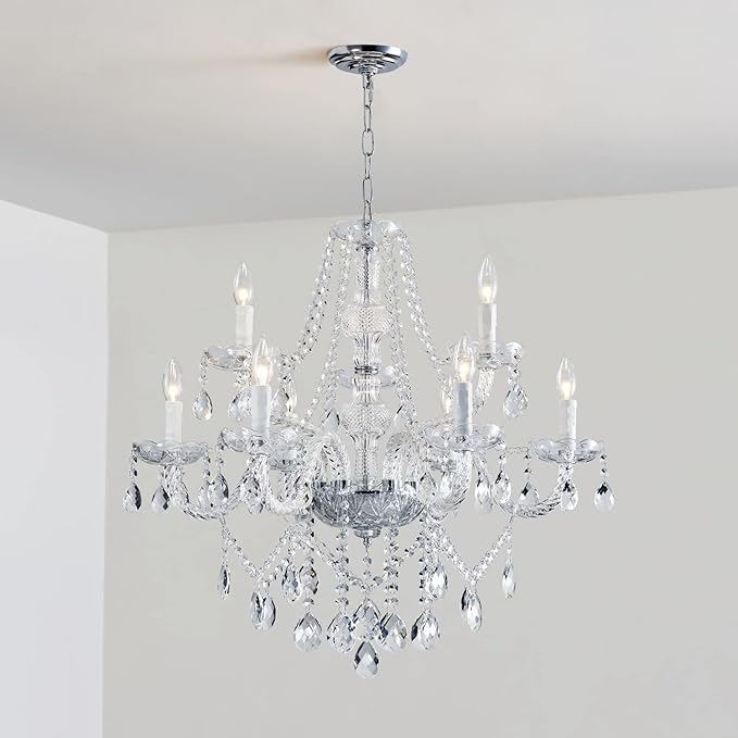 Saint Mossi 9 Light Modern Contemporary Elegant Crystal Glass Chandelier Pendant Ceiling Lighting Fixture