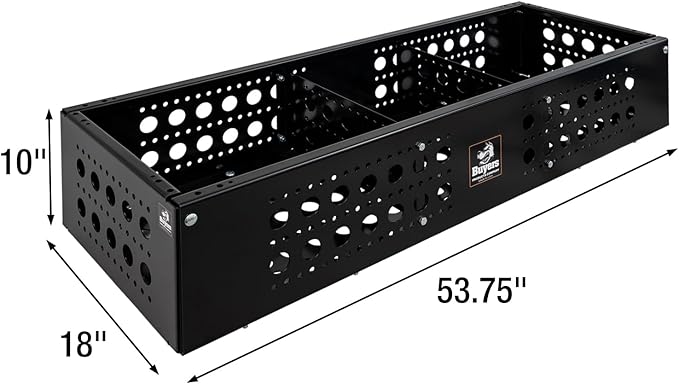 Buyers Products LT44 Multipurpose Storage Basket, Open Top Tool Storage for Landscaping Trailers, Trucks, and Flatbed Trailers, Service Body Trucks and Recreational Vehicles, UTV/ATV Storage