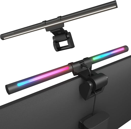 Monitor Light Bar, USB Reading LED Task Lamp with Touch Control, No Screen Glare Dimmable Desk Lamp Computer Monitor Light Bar for Screen Home Office,Work with Alexa and Google Assistant
