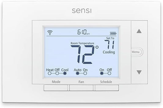 Sensi Smart Thermostat, Wi-Fi, DIY, Alexa, Energy Star Certified, ST55