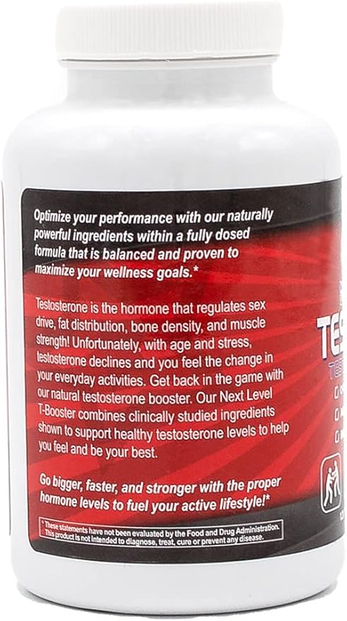 PERFORMANCE INSPIRED Next Level Test Booster – Testosterone Support – Ashwagandha Root Extract – Energy, Stamina & Recovery – 120 Count