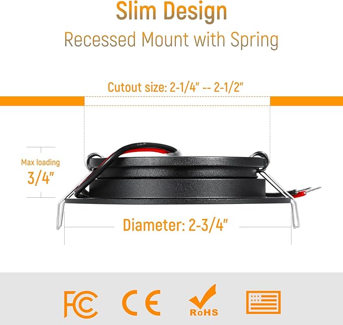 8 Pack 12 Volt LED Puck Light RV Recessed Mount Ceiling Light 2.75” 12V Down Light for Camper Van Truck Boat Interior Ceiling Kitchen Cabinet Lighting CRI 93 (Black/Cool White)