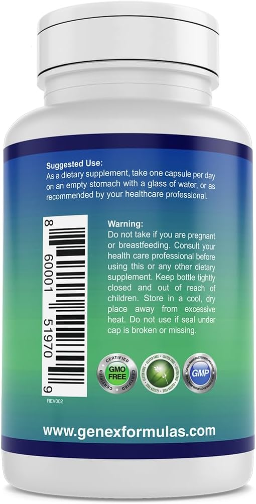 Genex Formulas - Nicotinamide 500mg Vitamin B3 Flush Free Niacin Capsules for Healthy Skin - Niacinamide Supplement Pills Help Produce Keratin & Support Skin Cell Health & Energy - (100 Capsules)
