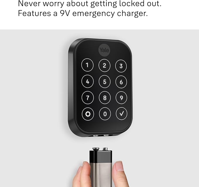 Yale Assure Lock 2 Plus Apple Home Keys, Satin Nickel Keyless Entry Door Lock with Wi-Fi Connected Touchscreen Keypad for Code Entry, YRD450-N-CB1-619
