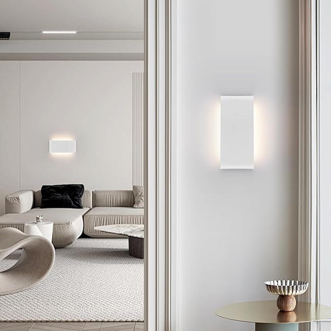 Mille Lucciole 11"Modern LED vanity light,15W Dimmable 5 CCT (3000K-6500K) Adjustable Wall Lamp,Up and Down Wall Lighting,Indoor Wall Sconce for Bedroom,Staircase,Hallway,Dressing Table, 2 Pack（White）