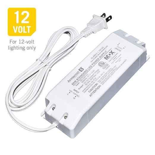 Armacost Lighting 810600 12 Volt LED Power Supply, White