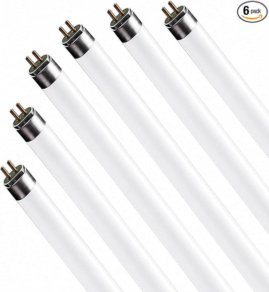 Circle Lighting F32T8/SP41 32W 4FT T8 Fluorescent Tube 4100K Cool White – FO32 741 48 Inch Linear Fluorescent Light Bulb, G13 Medium Bi-Pin Base, Replacement for F32T8 Lamps – 6 Pack