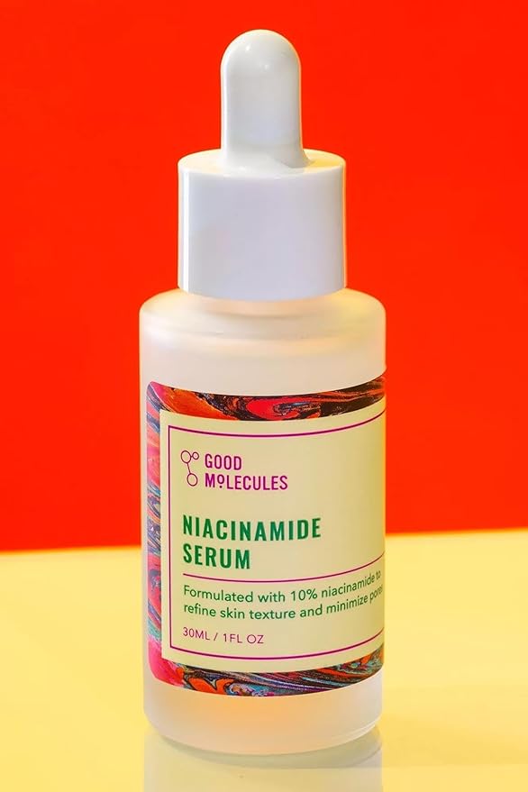 Good Molecules Sérum Niacinamide – 10 % de Niacinamide pour Cible les Imperfections, Nourrir et Améliorer le Teint – Soin Visage Ultra Hydratant et Éclaircissant – 75 ml / 2,53 fl oz
