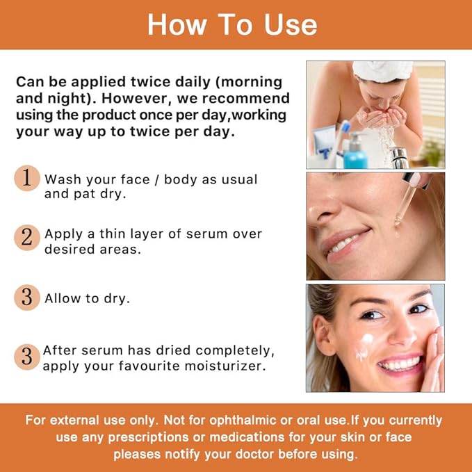 Sérum premium à 20 % de vitamine C pour le visage avec acide hyaluronique, rétinol et acides aminés – Stimule le collagène de la peau, hydrate et repulpe la peau, sérum anti-âge et anti-rides pour le visage