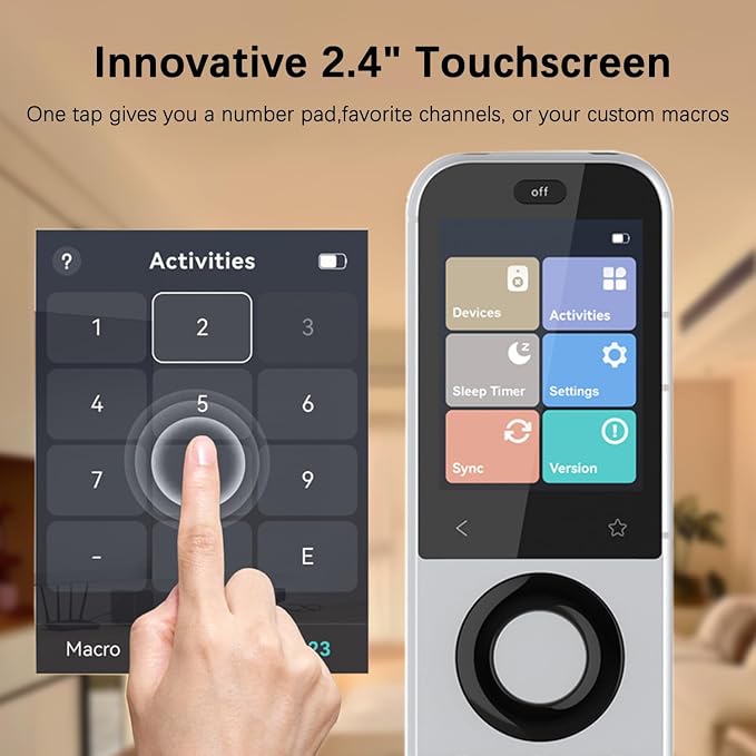 SofaBaton X2 Universal Remote Control with HUB Charging Dock,Touchscreen | 2.4GWiFi, BT, IR, RF,Sleep Timer,Numeric keypad,Customize Activities,All-in-One Smart Remote,Support Alexa & Home Assistant