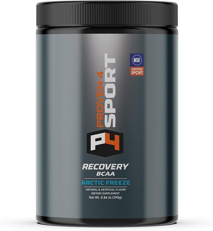 BCAA Recovery Powder – NSF Certified for Sport – 5g Branched Chain Amino Acids 2:1:1, Electrolytes, Glutamine & Citrulline Malate - Caffeine-Free Post-Workout - 30 Svgs (Arctic Freeze)