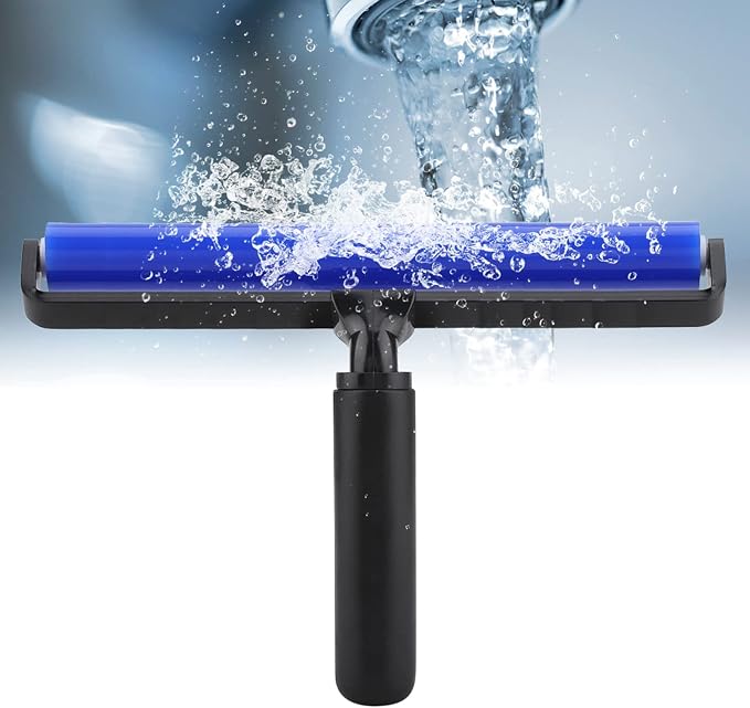 Dust Removal Roller, High Tack Silicone Sticky Roller Reusable Lint Remover, Manual Pet Hair and Dust Particles Cleaning Tool for Home Office Bedroom Furniture