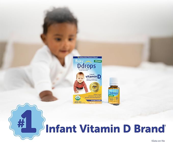 Ddrops ベビー 400 IU、ビタミンD、90滴 2.5mL (0.08液量オンス (1個))