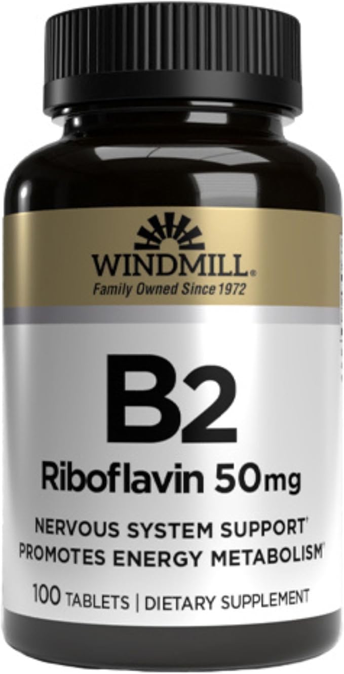 Vitamine B-2 50 mg de Windmill, comprimés - 100 unités (Paquet de 3)