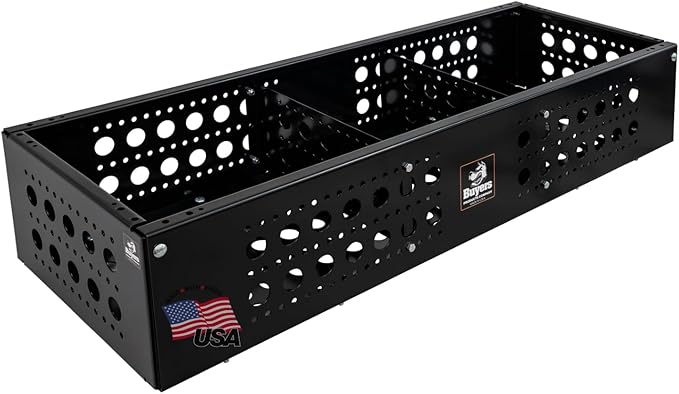 Buyers Products LT44 Multipurpose Storage Basket, Open Top Tool Storage for Landscaping Trailers, Trucks, and Flatbed Trailers, Service Body Trucks and Recreational Vehicles, UTV/ATV Storage