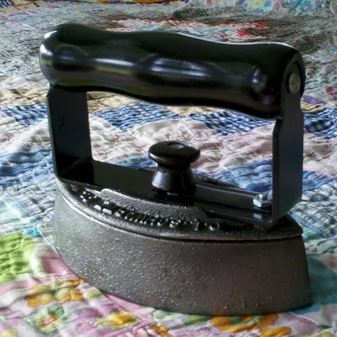 Manual Iron, Non-Electric Sad Iron Kit with 2 Bases and 1 Handle