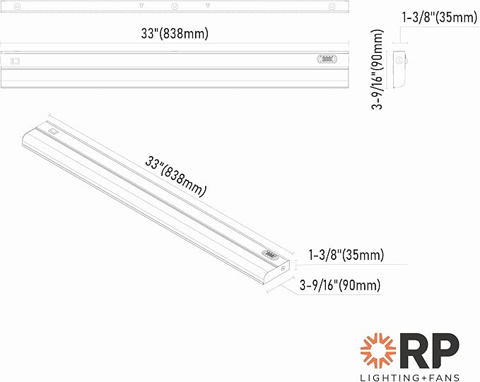 5CCT Selectable Under Cabinets 33" LED Light - White