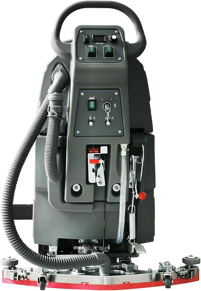 Emotor Self-Propelled Automatic Commerical Floor Scrubber Machine, Tile Floor Cleaning Machine - 20" Brush with 33" Squeegee-14.5 gal Tank for Shopping Mall/Warehouse/Hospital/Airport