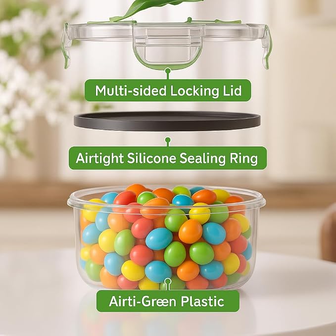 RockBerry 66 Pcs Food Storage Containers with Lids Airtight