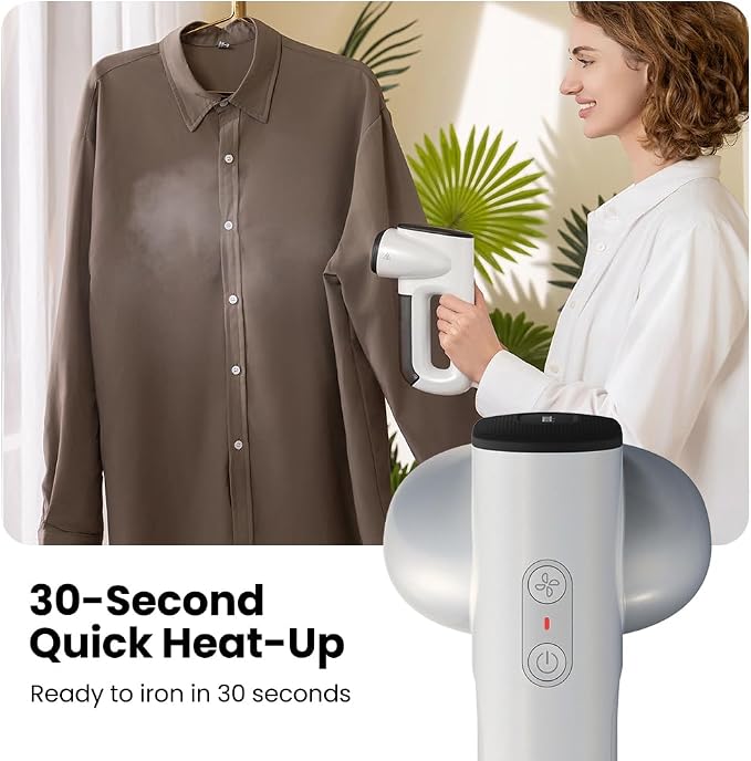 Neakasa Magic 1 Vacuum Steamer for Clothes, Handheld Travel Garment Steamer, 2300Pa Suction for Fabric Grip, Featuring Exclusive AirIron Technology (for 110-120V Use)