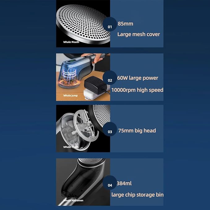 Fabric Shaver 600W Household Lint Remover Plug-in Clothes Ball Trimmer 2 Gears High Speed Fabric Shaver for Sweater Couch Carpet Garment Care Fabric Shaver and Lint Remover