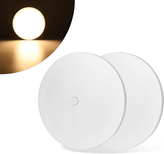 RV Light Interior 12V, 5Inch RV Ceiling Dome Light, LED Puck Lighting with ON/Off Switch, 700LM Camper Lighting Fixture for Boat Camper Trailer Car (Warm White 2Pack)