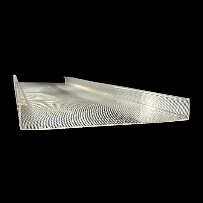 FP FLUOROLITEPLASTICS WE'VE GOT YOU COVERED Wrap Around Replacement Light Cover | Clear Prismatic Acrylic | Designed for 2 OR 4-Light wrap-Around Fixture (F-4077, 47-15/16″ (L) x 14.0″(W) x 2"(H))