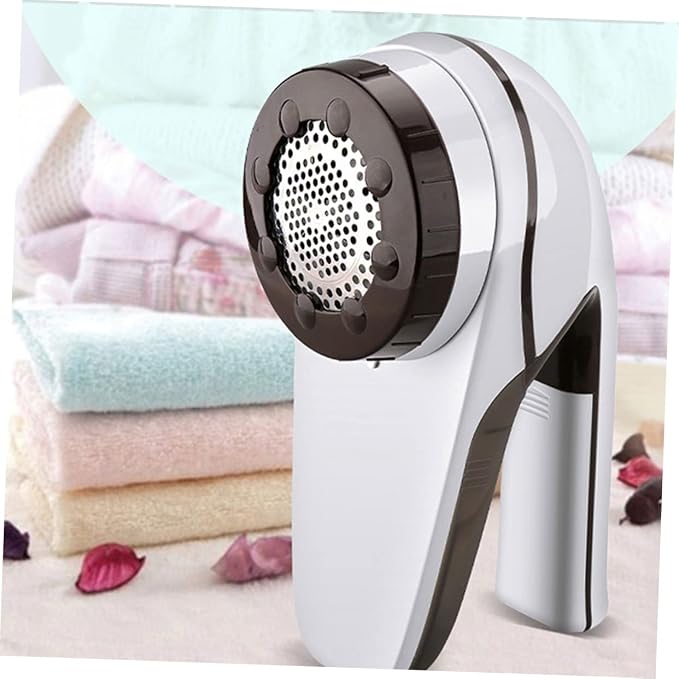 Rechargeable Fabric Shaver for Clothes High Capacity Electric Lint Remover Fuzz Remover for Sweaters Blankets and Upholstery USB Style White