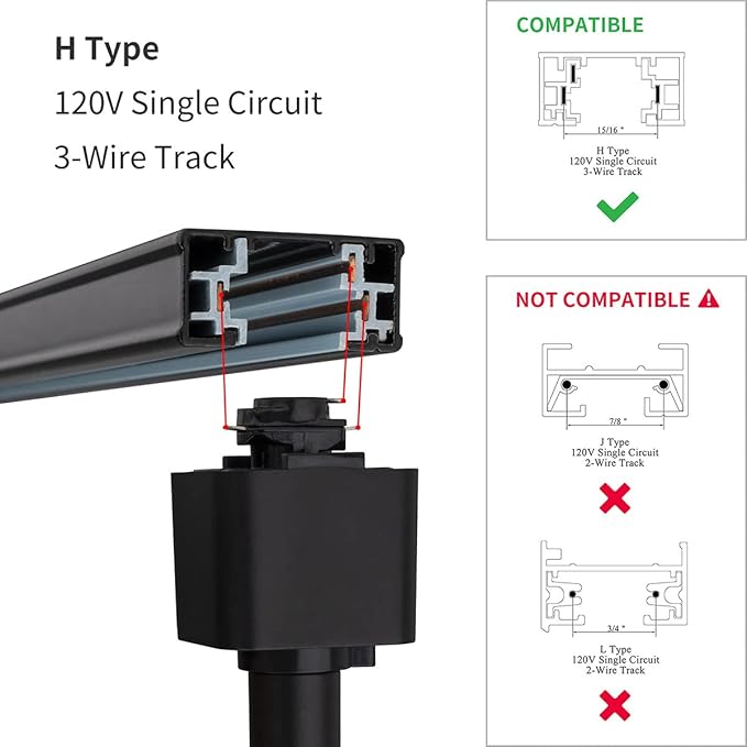 mirrea 12 Pack LED Track Lighting Heads Compatible with Single Circuit H Type Rail Ceiling Spotlight for Accent Task Wall Art Exhibition Lighting 6.5W 4000K Neutral White 24° Black Painted