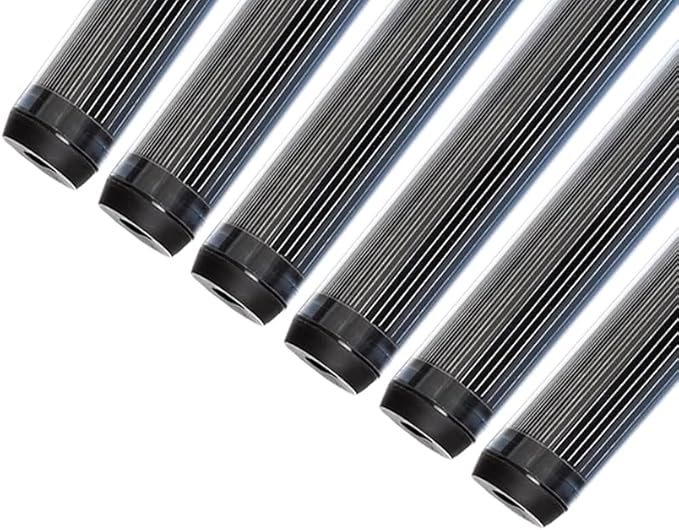T5 F28 4' | T-5 Tube Lamps Sleeves | 48" Fluorescent Tube Guard with End Caps | 3/4" Wide | Fluorolite Plastics | Color: DIMMING | 6 Pack