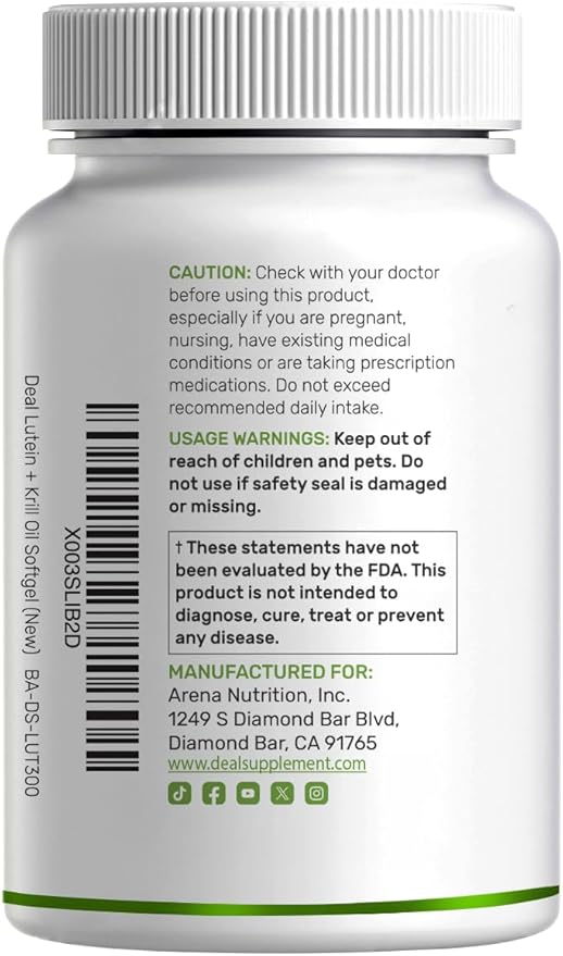 Lutein and Zeaxanthin Supplements, 40mg Per Serving, 300 Softgels – Plus Astaxanthin, Omega-3s, & Phospholipids – Non-GMO