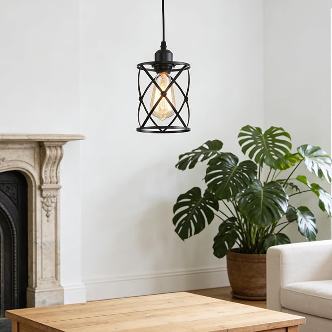 Farmhouse Pendant Lighting,Chandelier Industrial Pendant Light, Modern Kitchen Island Lights Fixtures Ceiling Hanging Dining Room Living Room