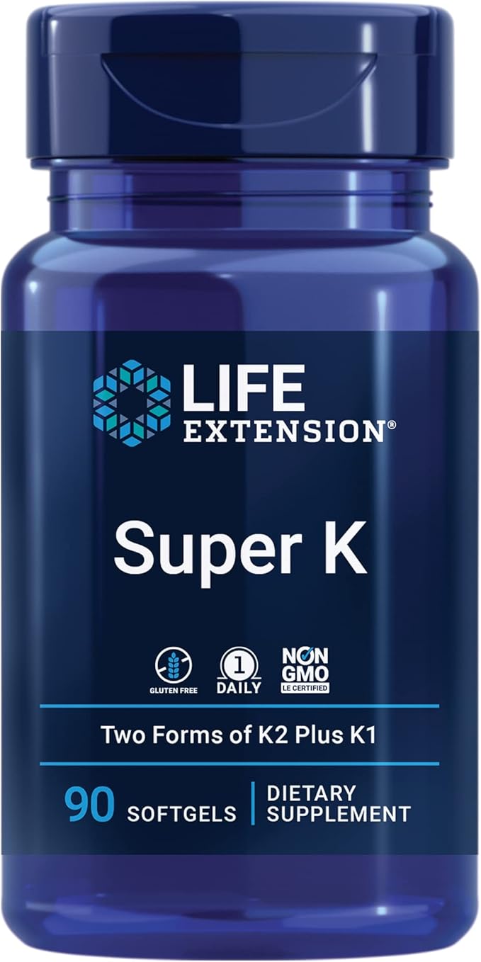 Life Extension Super K, Vitamin K1, Vitamin K2 mk-7, Vitamin K2 mk-4 & Neuro-mag Magnesium L-threonate, Magnesium L-threonate