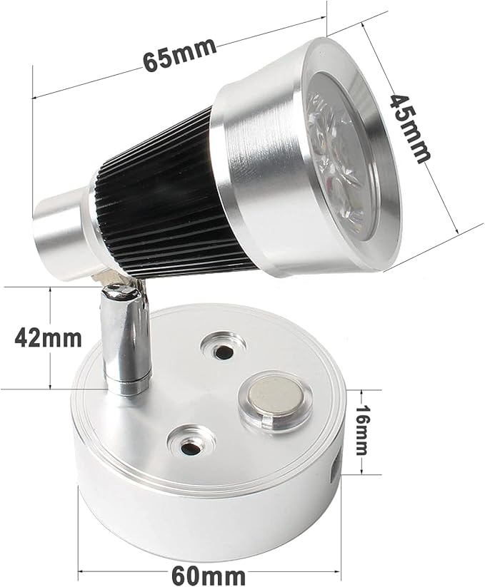 RV Lights Interior Fixture, 12V LED with USB Port RV Reading Light Dimmable Touch Bedside Light Warm White for Camper Trailer Caravan Truck Boat Motorhome Lighting
