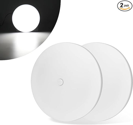RV Light Interior 12V, 5Inch RV Ceiling Dome Light, LED Puck Lighting with ON/Off Switch, 700LM Camper Lighting Fixture for Boat Camper Trailer Car (Cool White 2Pack)