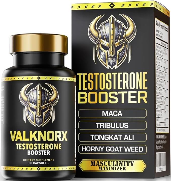 Testosterone Booster for Men Primal Viking (3rd Party Tested) Maca, Horny Goat Weed, Tongkat Ali, Tribulus - Premium Testosterone Supplement for Men Libido Ultra - Builder Pills