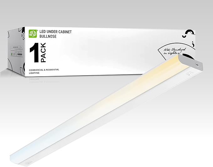 ASD LED Under Cabinet Lighting Hardwired, 40 Inch 20W 2700K-5000K Selectable, 1814LM, CRI90+, Direct Wire Linkable Under Counter Lights for Kitchen, Dimmable Under Cabinet Lights, White, UL Certified