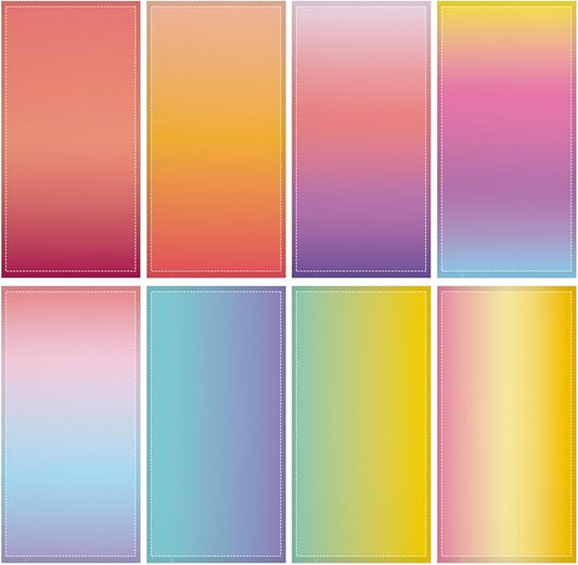 8 Pack Fluorescent Light Covers with 80 Magnets Decorative for Classroom Ceiling Light 4 x 2 Feet Magnetic Lights Covers Filter Easy Install for Office School Hospitals Drop Ceiling Supplies(Gradient)