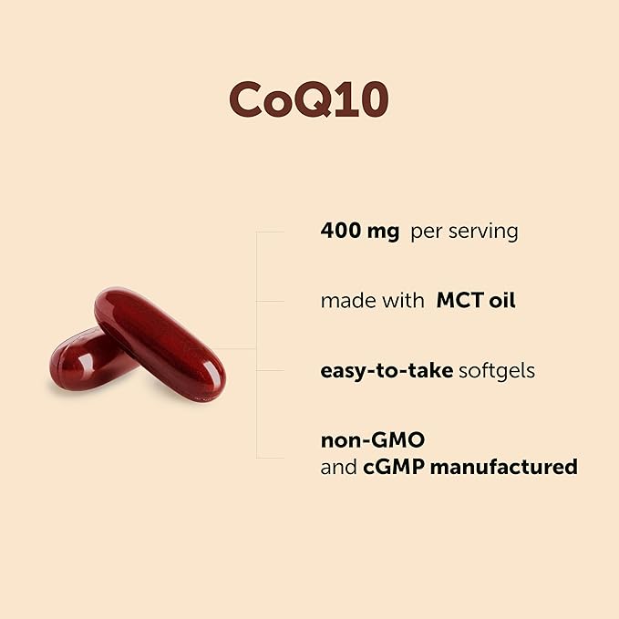 Micro Ingredients CoQ10 400 mg Per Serving, 240 Softgels | Made with Coconut MCT Oil | Coenzyme Q10 (Ubiquinone) | Non-GMO