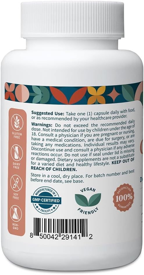 Pattern Wellness Glutathione Supplement - Active Reduced Glutathione Formula with Added Vitamin C - Cell, Antioxidant, + Immune Health Support - 30 Vegan Capsules