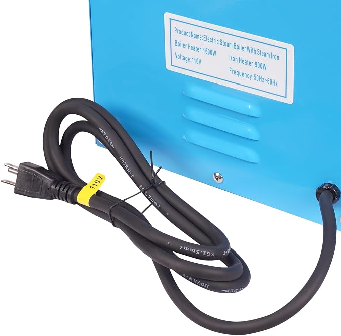 Laundry Boiler Steamer Iron, 1600W Commercial Curtain Electric Iron with Boiler, Steam Quantity & Temp Adjustable Countertop Ironing Station, for Laundry, Tailor Shop, Clothing Store